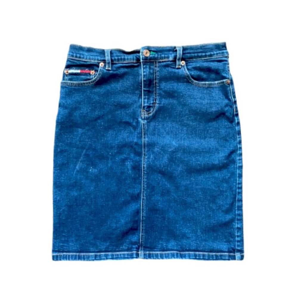 Vintage 90s Y2K ( 2001 ) Tommy Jeans Denim Skirt size juniors 11 women’s medium